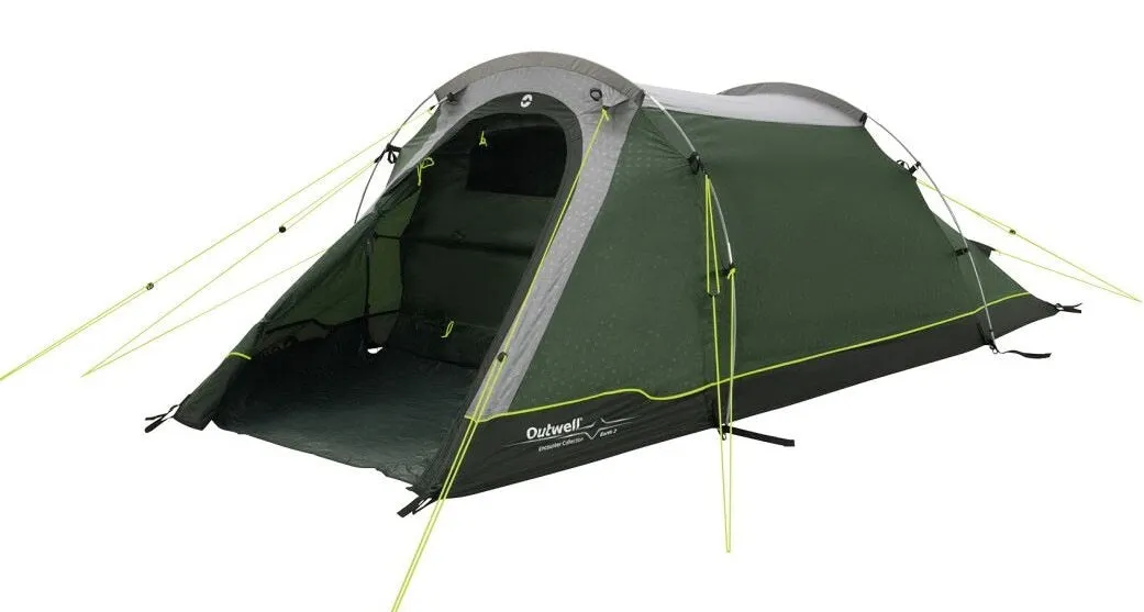 Outwell Earth 2 Tent, (111262) 2 Person 2024 in Green (OUT0065)