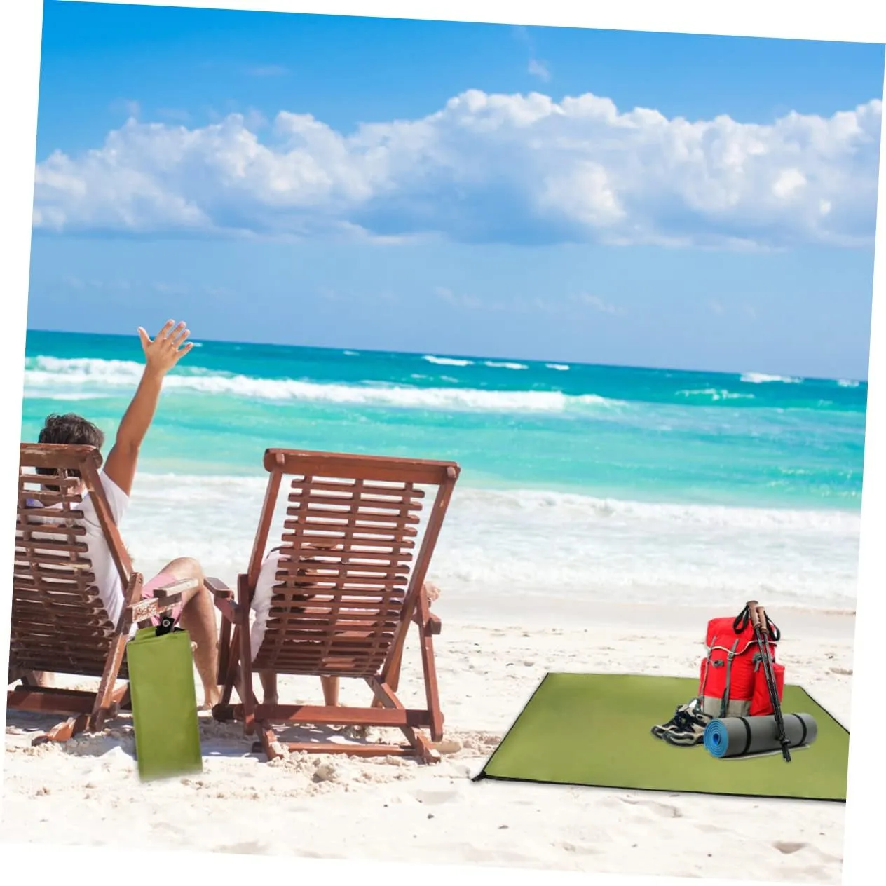 Oxford Fabric Tent Mat Waterproof Ground Pad Portable Outdoor Blanket Beach Camping Pad Car Sunshade Uv Protection