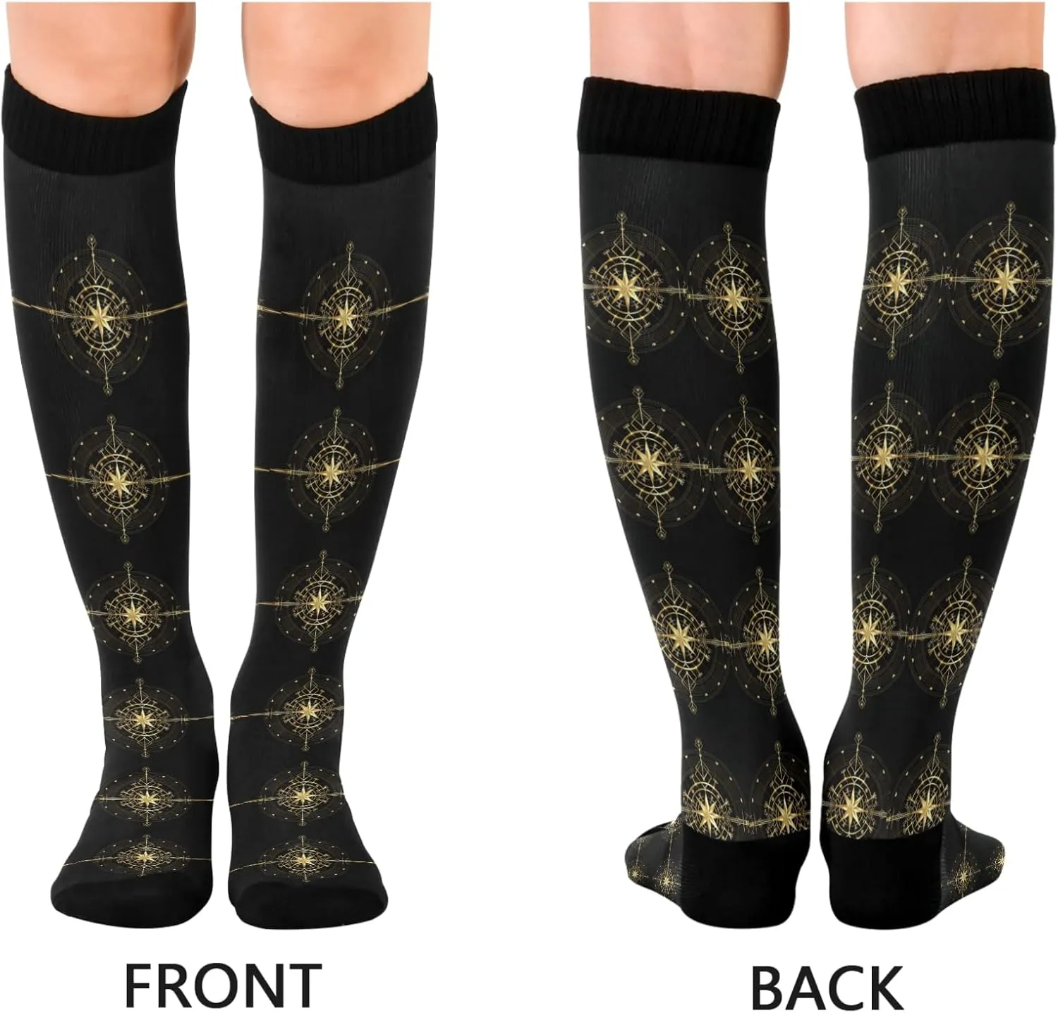 Oyihfvs Unisex Long Casual Socks Athletic Crew Breathable Soft Socks for Women Men Running Cycling Hiking