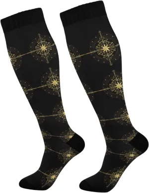 Oyihfvs Unisex Long Casual Socks Athletic Crew Breathable Soft Socks for Women Men Running Cycling Hiking