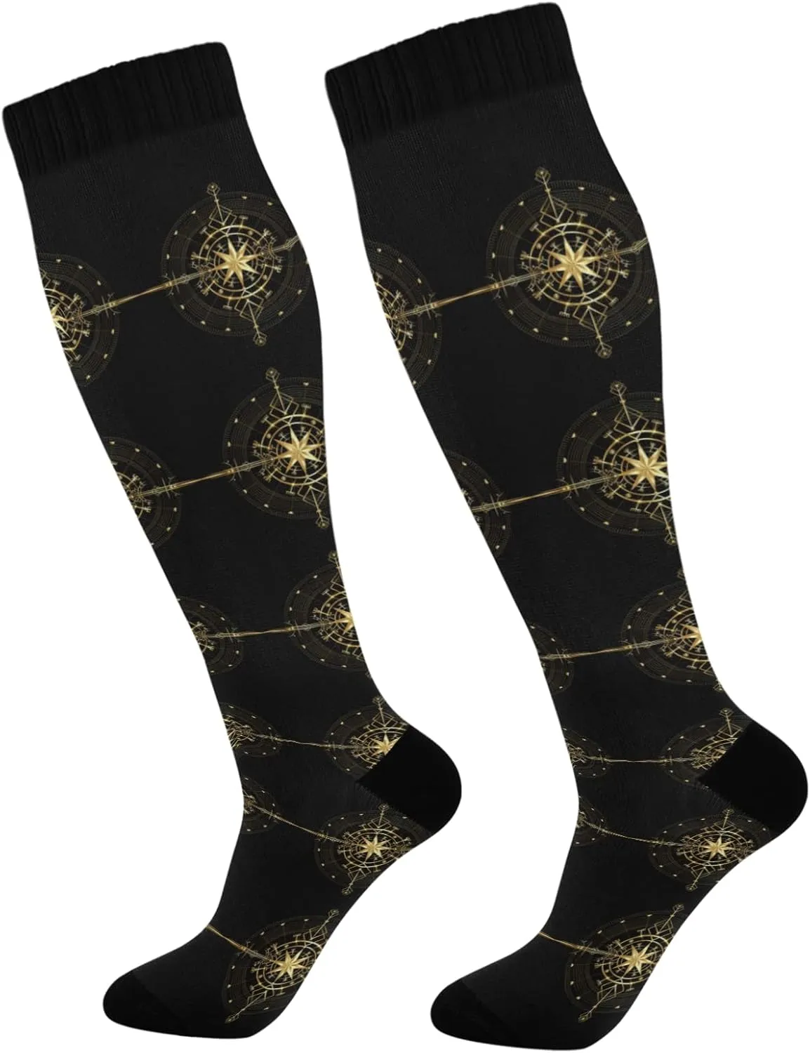 Oyihfvs Unisex Long Casual Socks Athletic Crew Breathable Soft Socks for Women Men Running Cycling Hiking