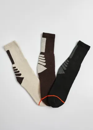 Pack of 3 comfortable hiking socks