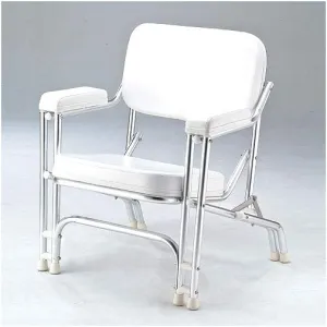 Padded Deck Chair Stainless Frame