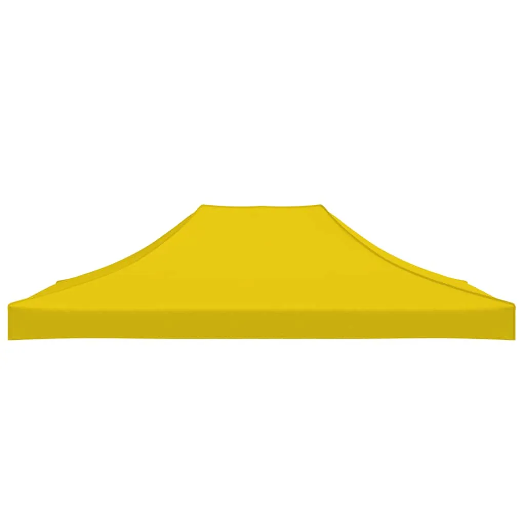 Party Tent Roof 4x3 m Yellow 270 g/m²
