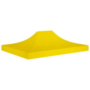 Party Tent Roof 4x3 m Yellow 270 g/m²