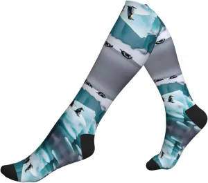 Penguins On The Iceberg Print Ankle Support Socks,Running Socks,Compression Socks For Women Men,For Athletic Hiking