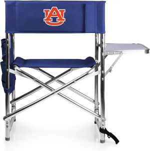 PICNIC TIME NCAA Cal Bears Sports Chair with Side Table - Beach Chair - Camp Chair for Adults