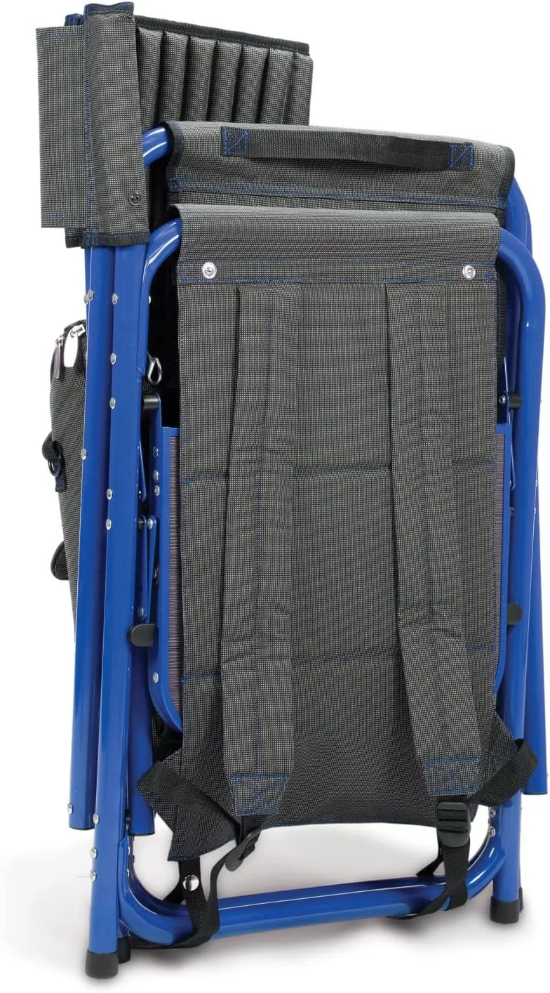 PICNIC TIME NFL Unisex-Adult NFL Fusion Camping Chair with Side Table and Soft Cooler, Beach Chair for Adults, Lawn Chair