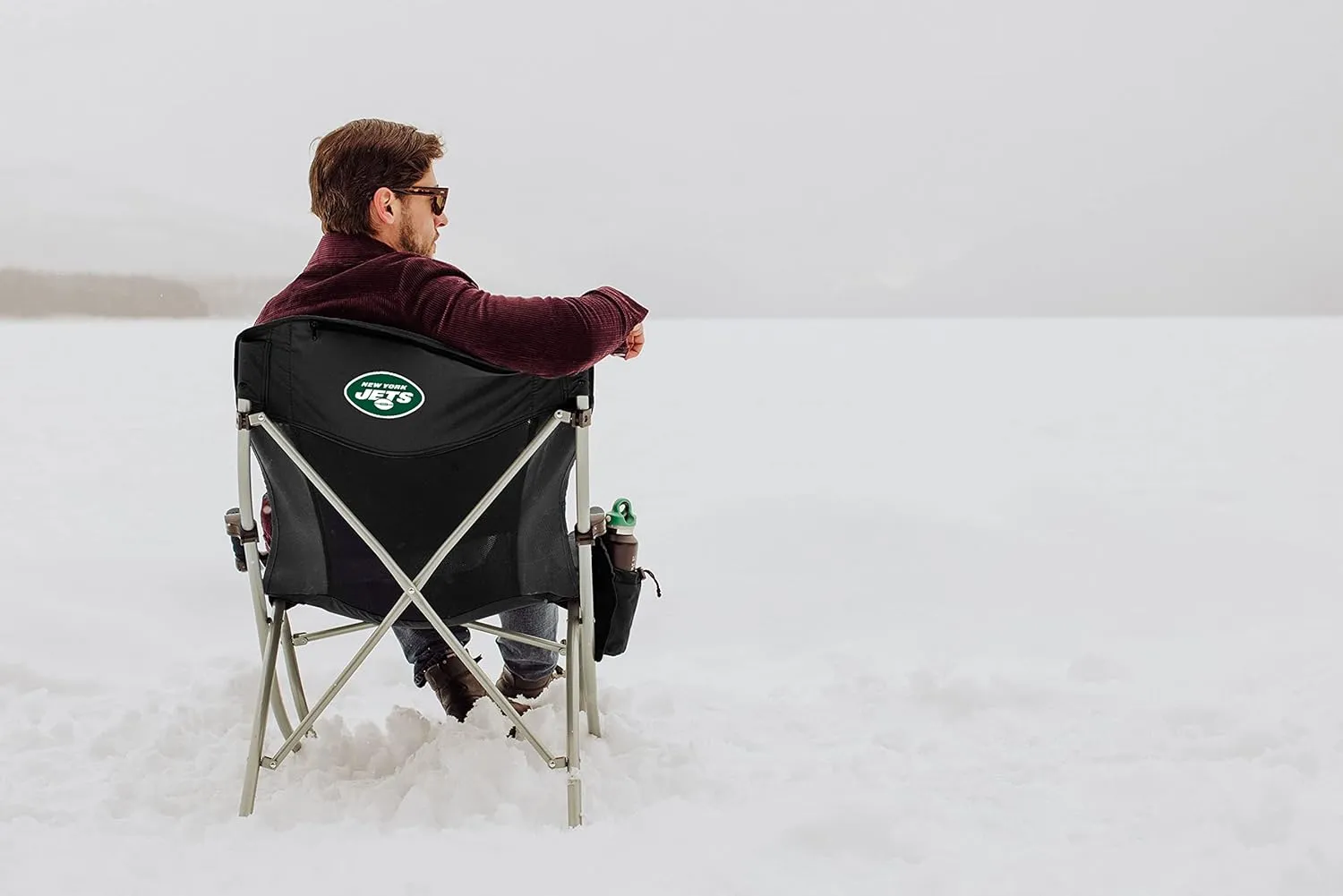 PICNIC TIME NFL Unisex-Adult NFL PT-XL Heavy Duty Camping Chair, XL Beach Chair, 400 lb Capacity Camp Chair