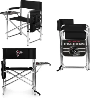 PICNIC TIME NFL Unisex-Adult NFL Sports Chair with Side Table, Beach Chair, Camp Chair for Adults