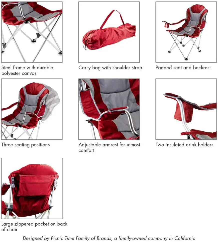 PICNIC TIME Reclining Camp Chair Outdoor Furniture