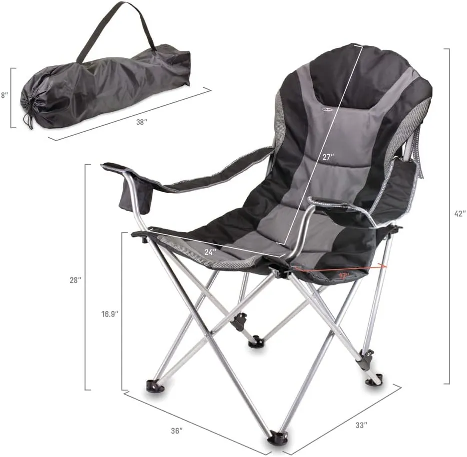 PICNIC TIME Reclining Camp Chair Outdoor Furniture