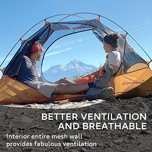 Polaris Lightweight Backpacking Tent,4-Person Ultralight Waterproof Camping Tent-3 Season