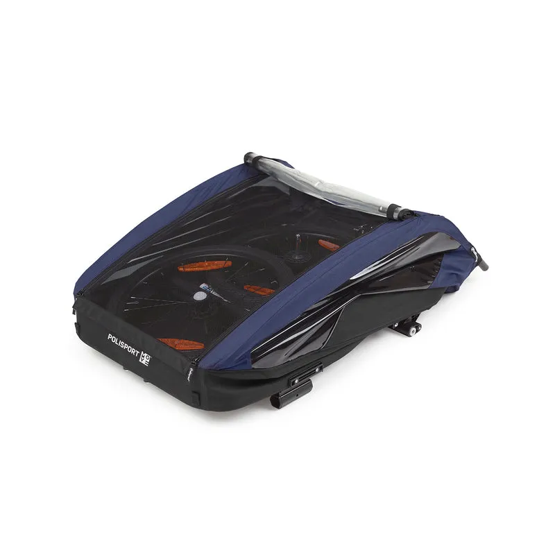 POLISPORT Child Trailer Without Strolling Kit Grey/Blue 8615000007