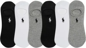 POLO RALPH LAUREN Women's Performance Cotton Liner Socks - 6 Pair Pack - Breathable Mesh & Sport Cushioning