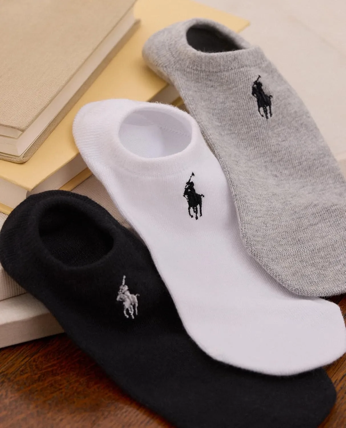 POLO RALPH LAUREN Women's Performance Cotton Liner Socks - 6 Pair Pack - Breathable Mesh & Sport Cushioning