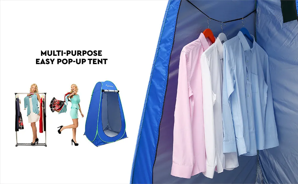 Pop Up Shower Tent Camping Portable Privacy Waterproof Instant Toilet Change Roo