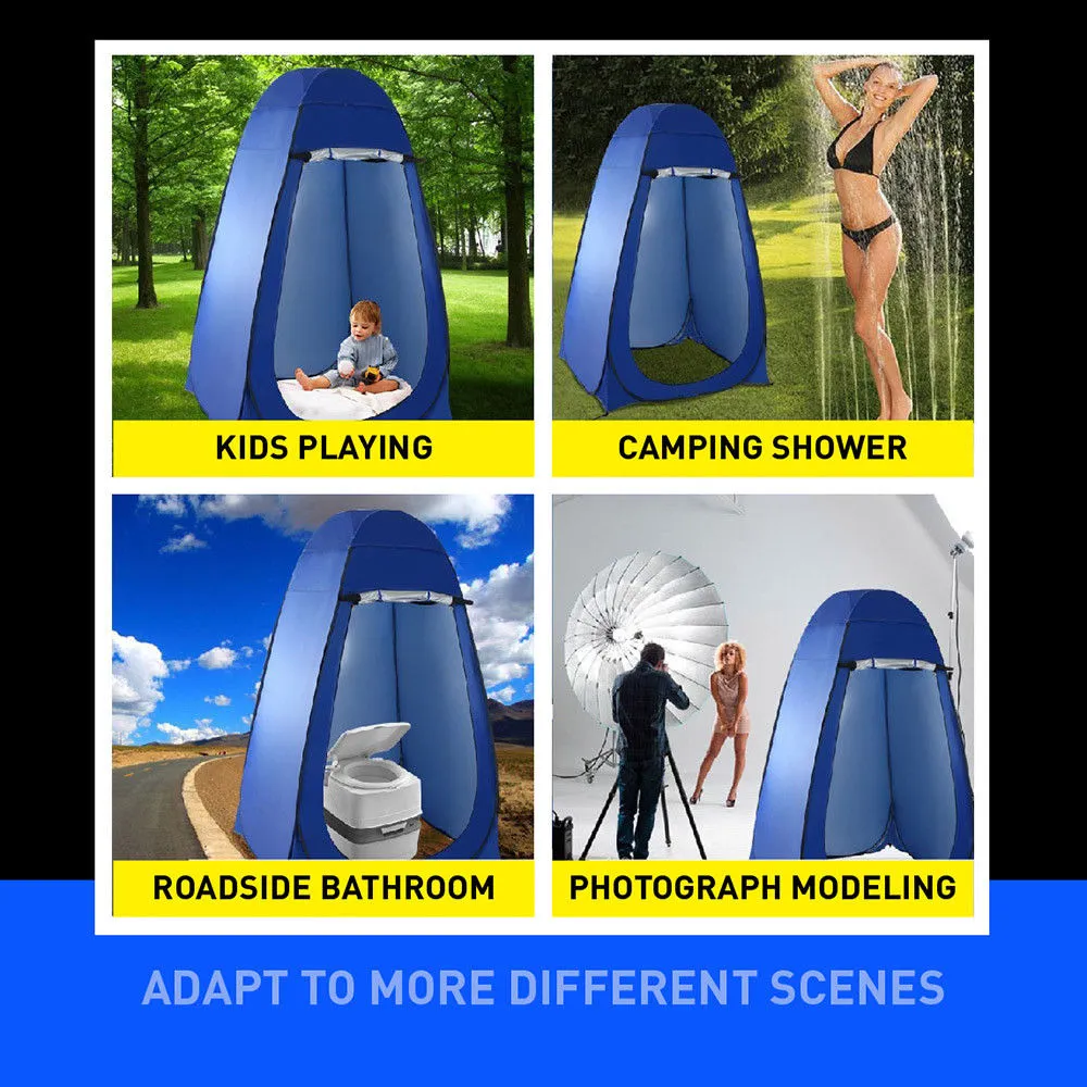 Pop Up Shower Tent Camping Portable Privacy Waterproof Instant Toilet Change Roo