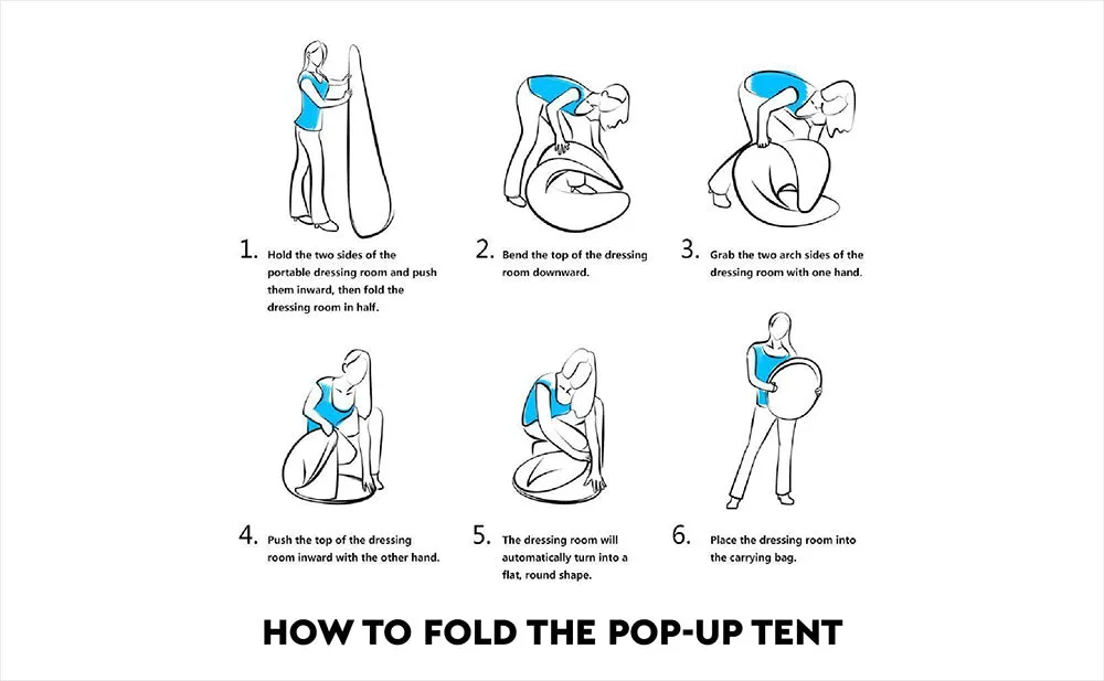 Pop Up Shower Tent Camping Portable Privacy Waterproof Instant Toilet Change Roo