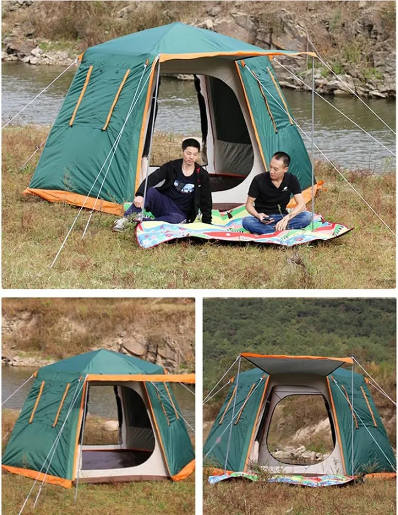 Pop Up Tent 3-8 Person Beach Tent Sun Shelter Outdoor Camping Family Tent Instant Tent Easy Set Up for Camping Backpacking Hiking Mountaineering