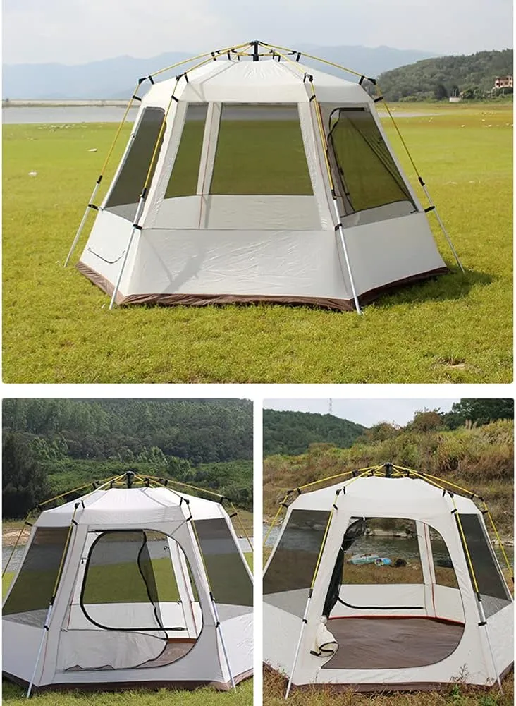 Pop Up Tent 3-8 Person Beach Tent Sun Shelter Outdoor Camping Family Tent Instant Tent Easy Set Up for Camping Backpacking Hiking Mountaineering