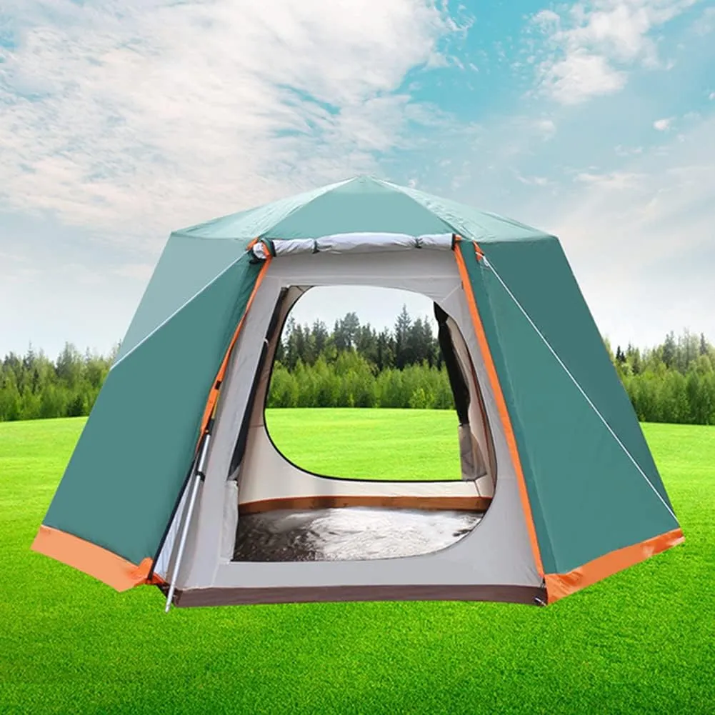 Pop Up Tent 3-8 Person Beach Tent Sun Shelter Outdoor Camping Family Tent Instant Tent Easy Set Up for Camping Backpacking Hiking Mountaineering