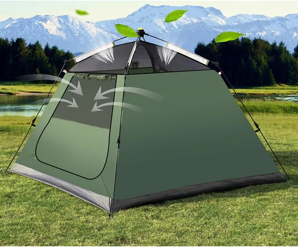 Pop Up Tent Family Camping Tent 3-4 Person Portable Tent Automatic Tent Waterproof Windproof for Camping Hiking Mountaineering