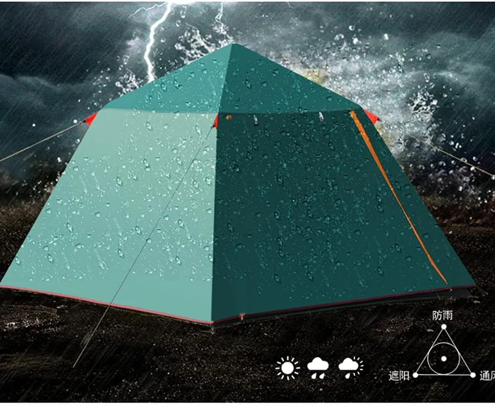 Pop Up Tent Family Camping Tent 3-4 Person Portable Tent Automatic Tent Waterproof Windproof for Camping Hiking Mountaineering