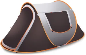 Pop Up Tent Fully Automatic Compact Dome Tent with Carry Bag Ideal for Camping Garden Hiking Lightweight Family Tent Waterproof and Rainproof Self-Driving Beach Tent