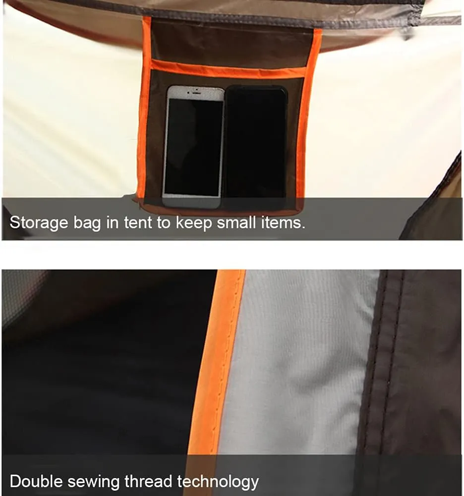 Pop Up Tent Fully Automatic Compact Dome Tent with Carry Bag Ideal for Camping Garden Hiking Lightweight Family Tent Waterproof and Rainproof Self-Driving Beach Tent