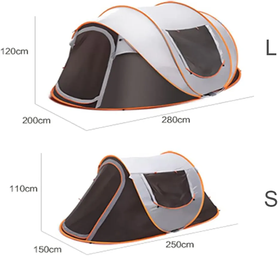 Pop Up Tent Fully Automatic Compact Dome Tent with Carry Bag Ideal for Camping Garden Hiking Lightweight Family Tent Waterproof and Rainproof Self-Driving Beach Tent