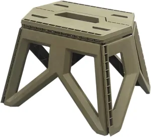 POPETPOP Collapsible Fishing Stool for Camping Folding Camping Chair Ergonomic Handle Portable Stool for Hiking Outdoor Activities