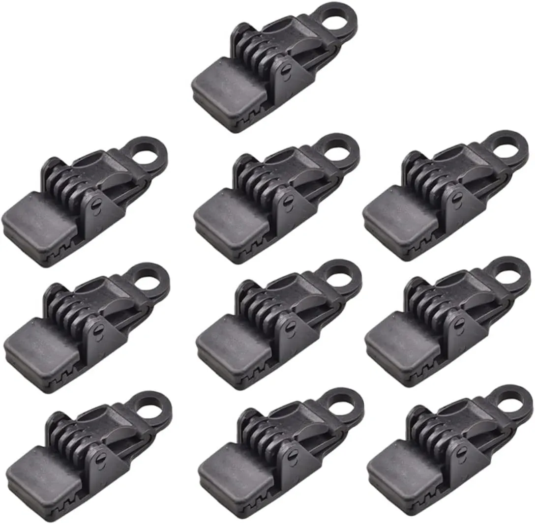 POPETPOP Tarp Clip Tent Clamp Sun Shade Clips Tents for Camping Waterproof Tent Fixing Clip Heavy Duty Tarp Sun