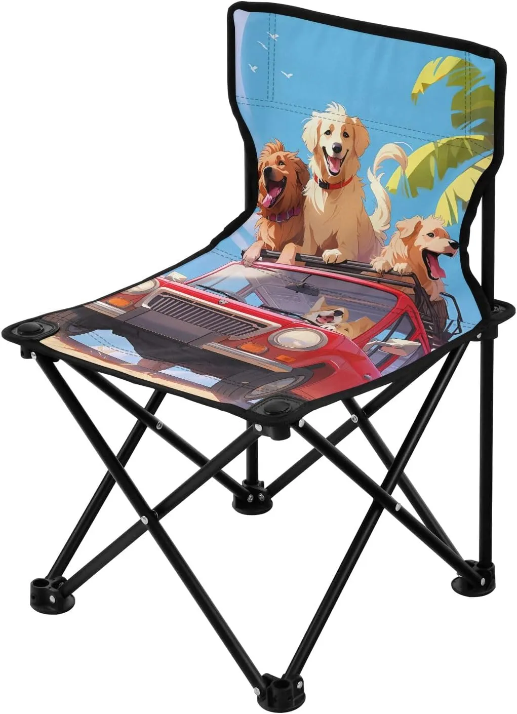 Portable Camping Folding Chairs Foldable Chair Small Dog Summer 2 Lightweight Backpacking Outdoor Outside Fishing
