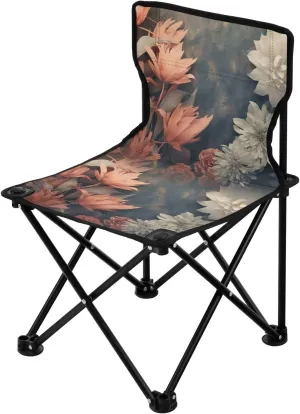 Portable Camping Folding Chairs Foldable Chair Small Flower Floral 3 Lightweight Backpacking Outdoor Outside Fishing