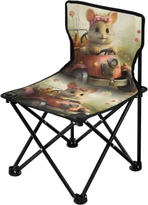 Portable Camping Folding Chairs Foldable Chair Small Mouse Outing Lightweight Backpacking Outdoor Outside Fishing