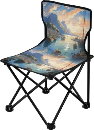 Portable Camping Folding Chairs Foldable Chair Small Sailing Sailboat Seaway Lightweight Backpacking Outdoor Outside Fishing