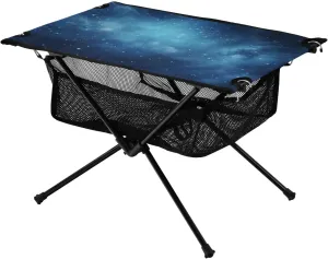 Portable Camping Table Space Galaxy Cosmic Outdoor Foldable Camp Tables for Outside, Camping, Hiking, Tailgating