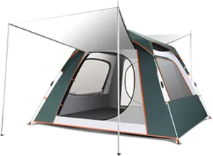 Portable Campitents Shelter Portable with Carry Bag Waterproof Hold 3-4 Persons Instant Setup Pop up Tent with Top Rainfly Protection for Campihikimountaineering