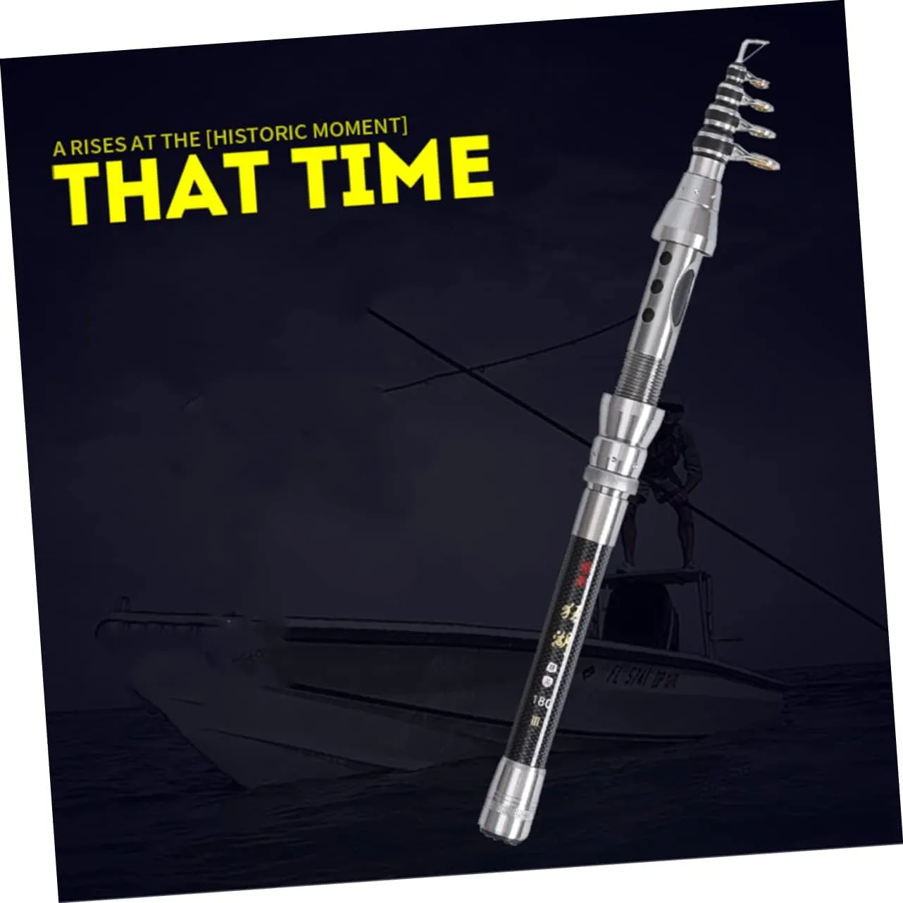 Portable Fishing Rod Sea Fishing Pole Lighted Fishing Float Sea Fishing Rod Mini Fishing Rod Carbon