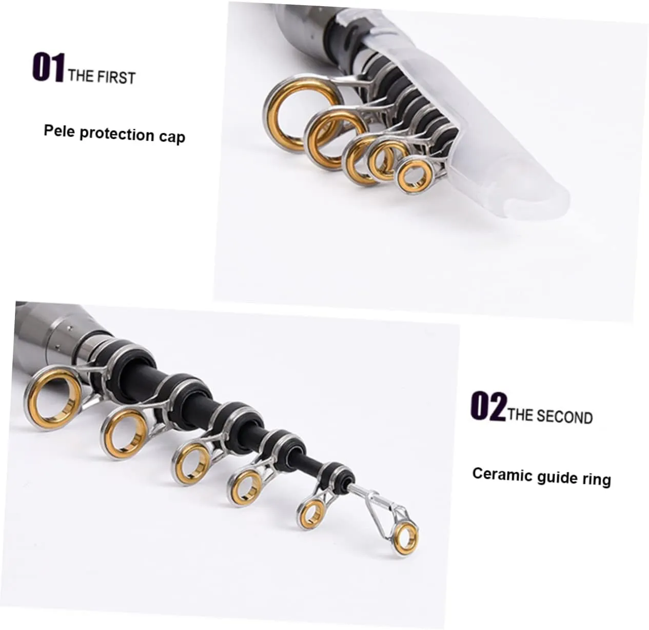 Portable Fishing Rod Sea Fishing Pole Lighted Fishing Float Sea Fishing Rod Mini Fishing Rod Carbon