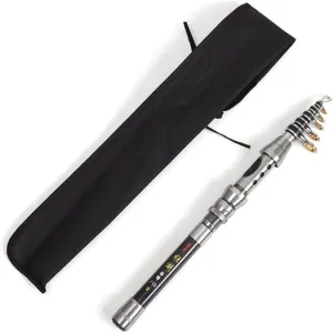 Portable Fishing Rod Sea Fishing Pole Lighted Fishing Float Sea Fishing Rod Mini Fishing Rod Carbon