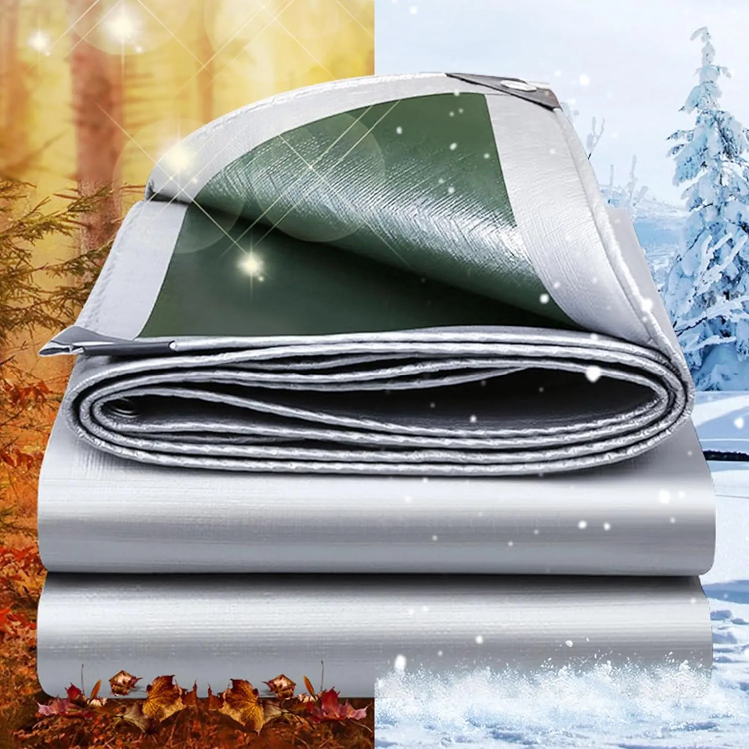 Portable Foldable 180g Polyethylene Tent Multiple Person Campsites Protective for Family Camping Trip Protective
