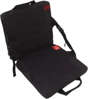 Portable Foldable Heated Seat Cushion, Adjustable Temperature Heating Seat Pad with Pocket, Rechargeable Sponge Electric Warmer Mat, Heated Stadium Cushion for Office Outdoor Camping Black