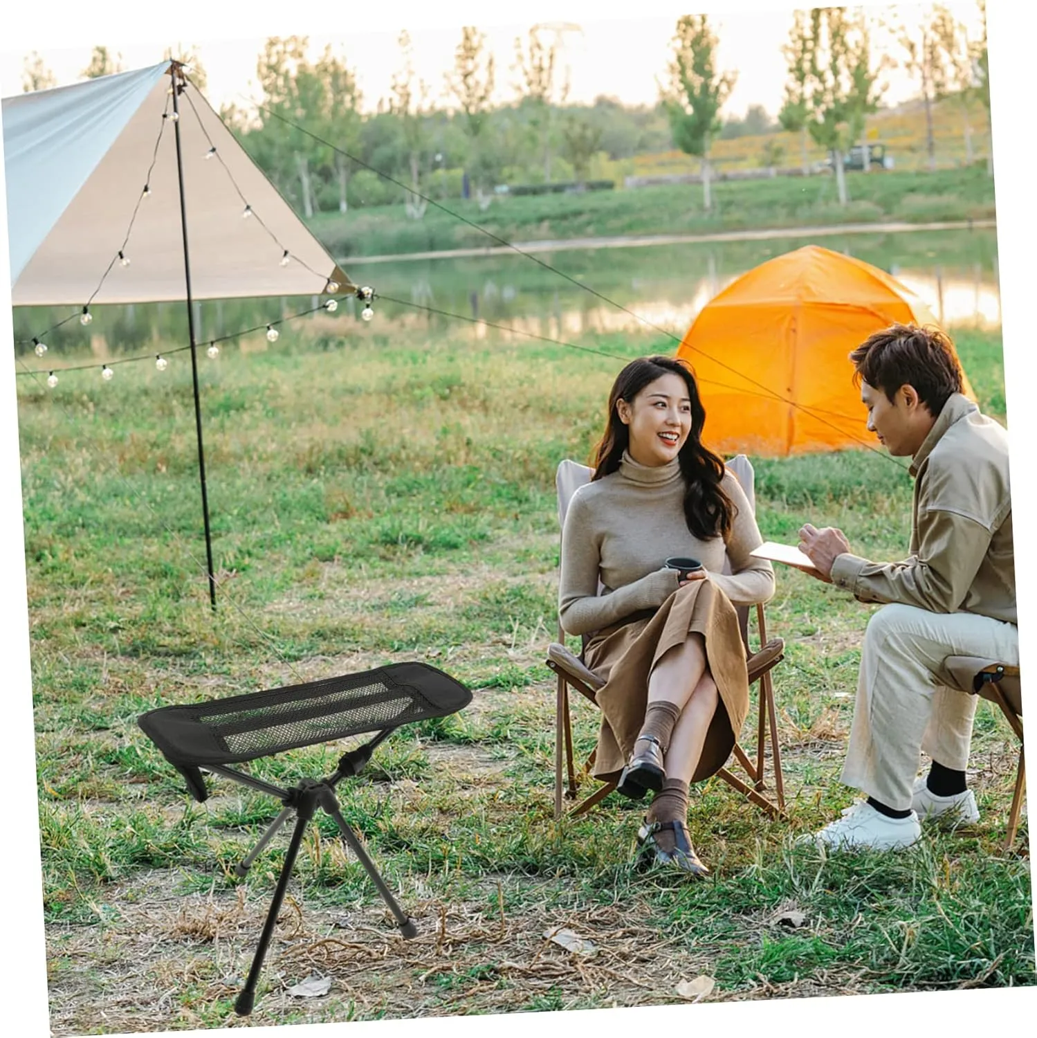 Portable Folding Camping Stool Lightweight Collapsible Chair for Fishing Outdoor Activities and Travel Convenient Durable and Easy to Store for Picnics Sports Events and More