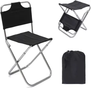 Portable Folding Chair Camping Chair Ultralight Outdoor Folding Chair Portable Backrest Fishing Stool Aluminum Art Sketching Bench Chair Adjustable Folding Chair