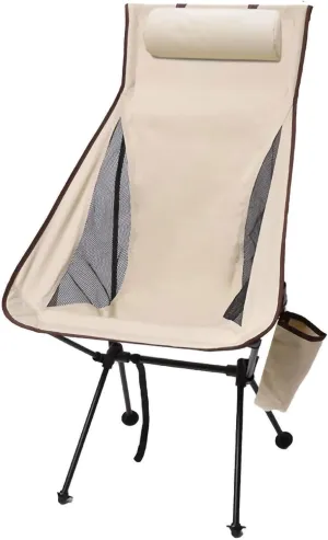 Portable Folding Chair Portable Camping Chair Folding Chair Recliner Chair Compact Ultralight Folding Backpack Chair Lawn Chairs for Outdoor Camping Picnic Outdoor Camping Folding Chair