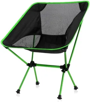 Portable Folding Chair Portable Camping Chair Outdoor Lightweight Aluminum Moon Chair Leisure Camping Fishing Chair Folding Stool Adjustable Folding Chair(E)