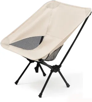 Portable Folding Mesh Camping Chair, Lightweight Outdoor Chair, Fully Padded Seat and Back, Camping Chair, Portable Lightweight Camping Chair/D/68 * 33 * 33Cm