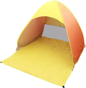 Portable Instant Tent Beach Tent Automatic up Folding Rugged Ground Stake Waterproof Uv Shielded Fabric